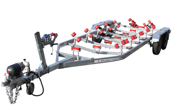 Seven Meter Tandem Boat Trailer With Rollers