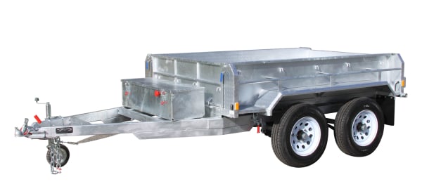 8 x 5 Hydraulic Tandem Box Trailer
